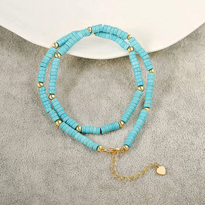 Kirykle Chakra Stone Beaded Choker Necklace for Women