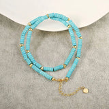 Kirykle Chakra Stone Beaded Choker Necklace for Women