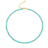 Kirykle Chakra Stone Beaded Choker Necklace for Women