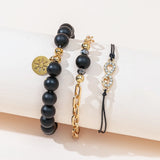 Boho Red Crystal Eye Pendant Bracelet Women