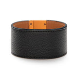 Kirykle Kpop Multicolor Leather Bracelet Women Steel Lock Wide Charm Bracele