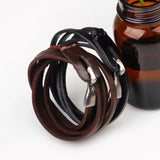 Vintage Multilayer Wrap Leather Charm Bracelet
