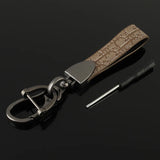 Kirykle Metal Leather Car Keychain Women's Phone Lanyard Bag Accessory Gift
