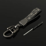 Kirykle Metal Leather Car Keychain Women's Phone Lanyard Bag Accessory Gift