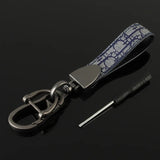 Kirykle Metal Leather Car Keychain Women's Phone Lanyard Bag Accessory Gift