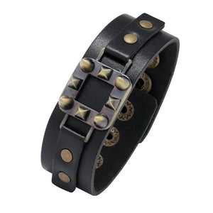 Retro Cow Leather Bracelet for Men Women Punk Rock Accessories