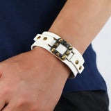 Retro Cow Leather Bracelet for Men Women Punk Rock Accessories