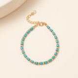 Kirykle Turquoise Bracelet Natural Stone Beads