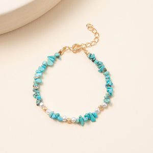 Kirykle Turquoise Bracelet Natural Stone Beads