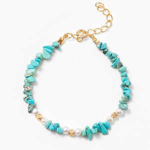 Kirykle Turquoise Bracelet Natural Stone Beads