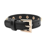 Kirykle Women Bracelet Punk Jewelry High Alloy Rivet Leather Bracelet