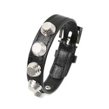Kirykle Women Bracelet Punk Jewelry High Alloy Rivet Leather Bracelet