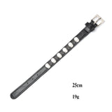 Kirykle Women Bracelet Punk Jewelry High Alloy Rivet Leather Bracelet