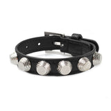 Kirykle Women Bracelet Punk Jewelry High Alloy Rivet Leather Bracelet