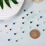 Kissitty Mixed Stone Beads Bracelet Kit with Spacer Beads, Nylon Thread