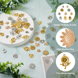 100Pcs Mixed Sunflower Alloy Pendants Metal Charms for Jewelry Making