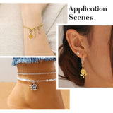 100Pcs Mixed Sunflower Alloy Pendants Metal Charms for Jewelry Making