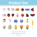 Kissitty 100Pcs 25 Style Strawberry fruit Opaque Resin Cabochons