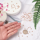 Kissitty 100Pcs Brass Rose Spacer Beads for Jewelry Making