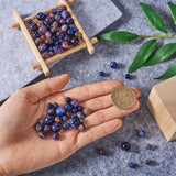 Kissitty 100Pcs Natural Tiger Eye Beads for Bracelets Making