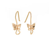 100Pcs Butterfly Brass Earring Hooks DIY Jewelry Findings Gift