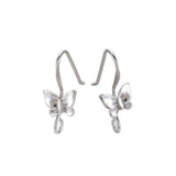 100Pcs Butterfly Brass Earring Hooks DIY Jewelry Findings Gift