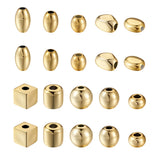 Kissitty 100Pcs Golden Mixed Shaped Acrylic Beads for Jewelry Making