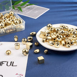 Kissitty 100Pcs Golden Mixed Shaped Acrylic Beads for Jewelry Making