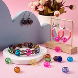 Kissitty 100Pcs Mixed Glass European Beads For Bracelet Making
