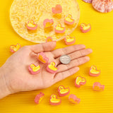 100Pcs Yellow Duck Acrylic Enamel Beads For Jewelry Making