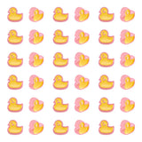 100Pcs Yellow Duck Acrylic Enamel Beads For Jewelry Making