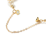 Kissitty 10Pcs Paw Print Glass Pearl Beaded Bracelets Women