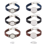 Kissitty DIY Flat Round Link Bracelet Kit 14Pcs