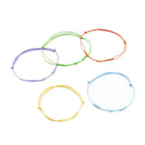 Kissitty Waxed Cord Adjustable Rope Chain Bracelets Set