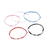 Kissitty Waxed Cord Adjustable Rope Chain Bracelets Set