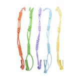 Kissitty Waxed Cord Adjustable Rope Chain Bracelets Set