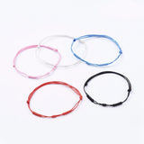 Kissitty Waxed Cord Adjustable Rope Chain Bracelets Set