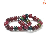 Kissitty Agate Beaded Stretch Bracelets for Women Men 54MM