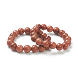 Kissitty Agate Beaded Stretch Bracelets for Women Men 54MM