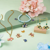 Kissitty 18 Pcs Honeycomb Shape Alloy Enamel Pendants for DIY Jewelry