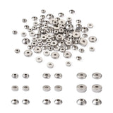 Kissitty 180Pcs Stainless Steel Spacer Beads for Jewelry Making