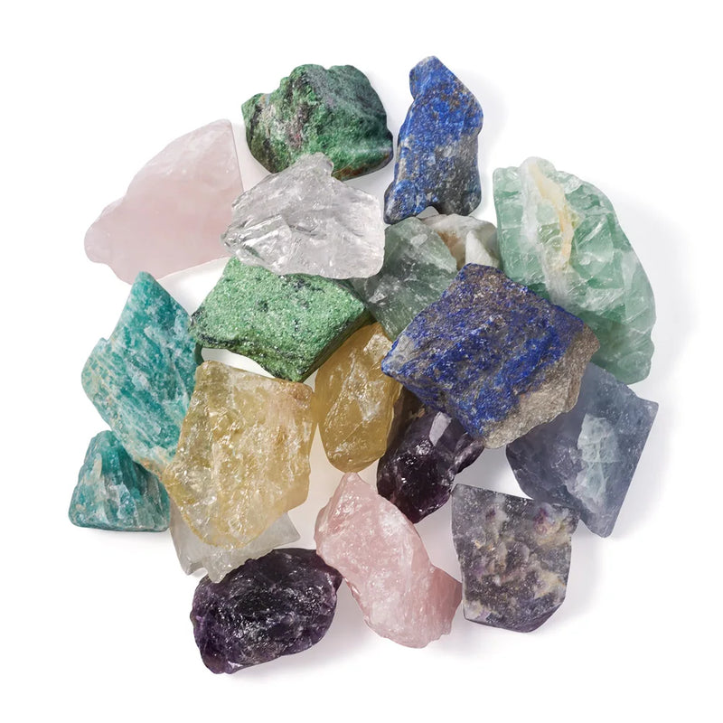 Kissitty 20 Pcs Mixed Rough Natural Stone Beads DIY Bracelets Necklaces Earrings