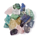 Kissitty 20 Pcs Mixed Rough Natural Stone Beads DIY Bracelets Necklaces Earrings