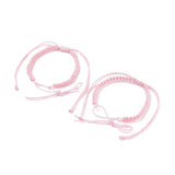 Kissitty 20 Sets Nylon Braided Cord Bracelet Adjustable for Couple Bracelet