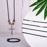 Kissitty 20Pcs Waxed Necklace Making Kit with Platinum Brass Clasps