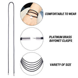 Kissitty 20Pcs Waxed Necklace Making Kit with Platinum Brass Clasps