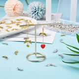 Kissitty 240Pcs Mixed Wing Shape Alloy Beads for DIY Bracelets