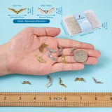 Kissitty 240Pcs Mixed Wing Shape Alloy Beads for DIY Bracelets