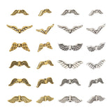 Kissitty 240Pcs Mixed Wing Shape Alloy Beads for DIY Bracelets