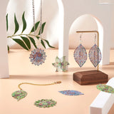 24Pcs Flower Painted Steel Pendants for DIY Earrings Necklace